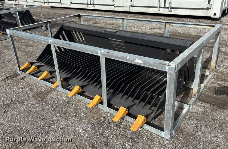 2025 LandHonor RB-14-78W skid steer rock bucket - EV3442