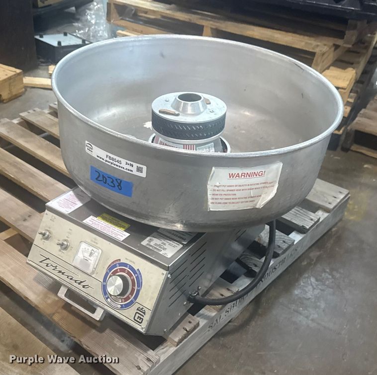 3005SS Tornado cotton candy machine with bowl - FB8545