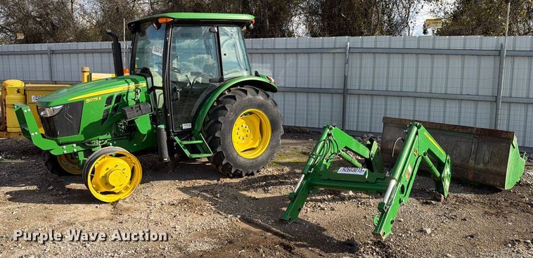 2021 John Deere 5075E MFWD tractor - YA1824