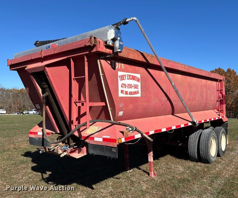 1990 Hilbilt 22-24 5/16 FLMN end dump trailer - EV3266