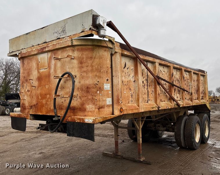1991 Hilbilt 22-22FL end dump trailer - EV3350