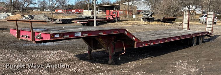 2008 Kaufman Semi-Trailer drop deck equipment trailer - FG1654