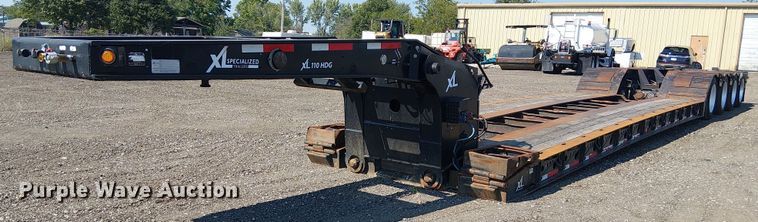 2016 XL Specialized Trailers XL110HDG lowboy equipment trailer - NU9732