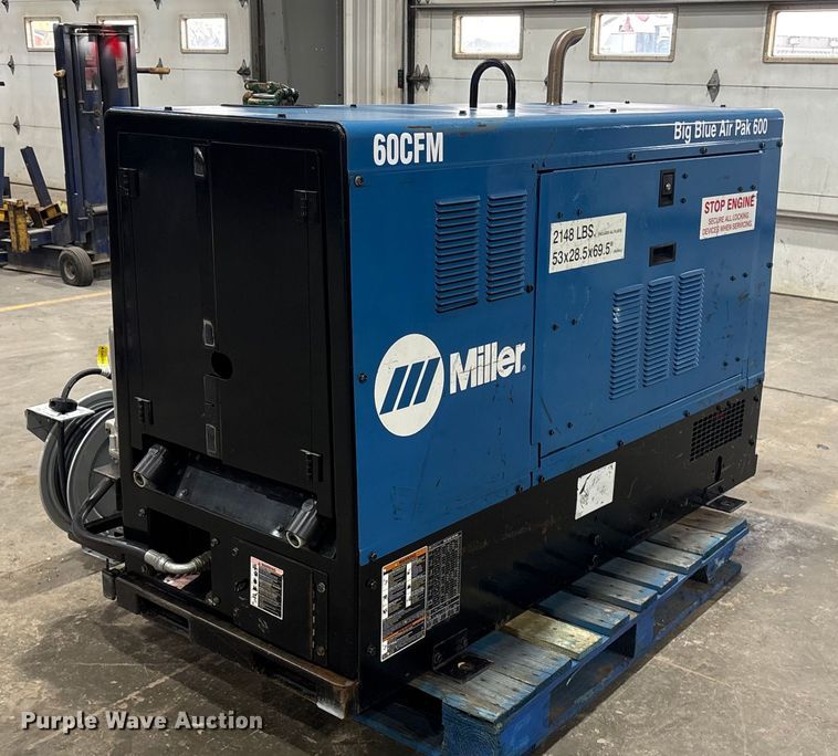 2012 Miller Big Blue 600 Air Pak welder/generator - EI5688