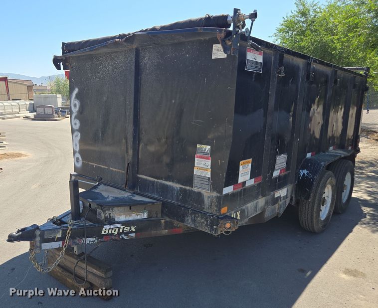 2017 BigTex 14LX dump trailer - FB9400