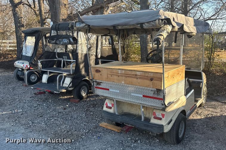 (3) Clubcar golf carts - EN0499