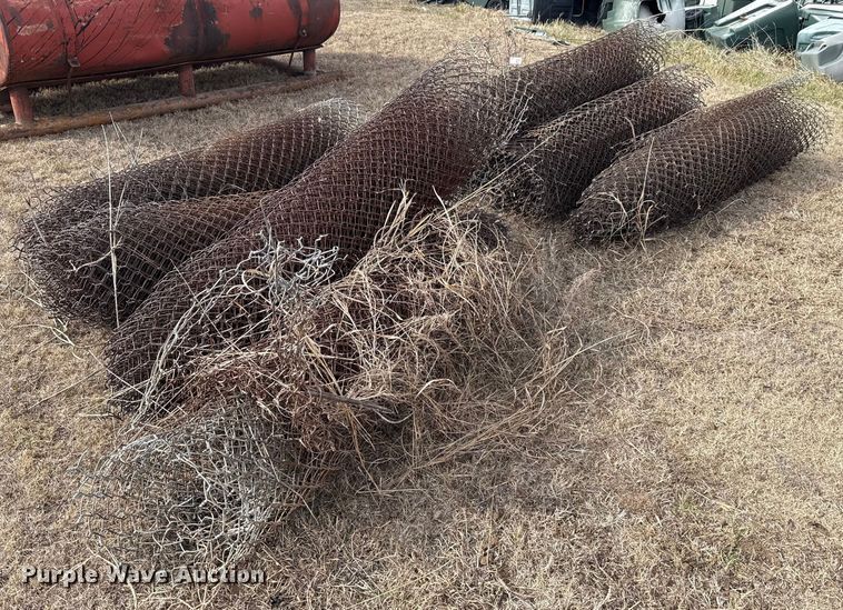 (9) rolls of chain-link fence - ES5637