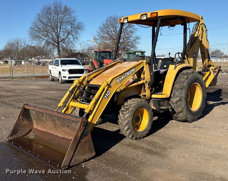 2003 John Deere 110 backhoe - EV2593
