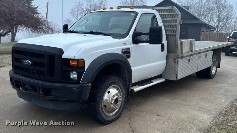 2008 Ford F550 flatbed truck - EA2232