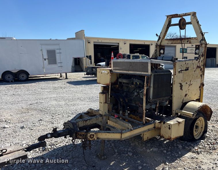 Shop built sewer winch trailer - ES8516