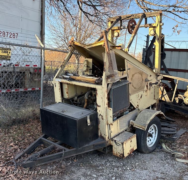 Shop built sewer winch trailer - ES8517