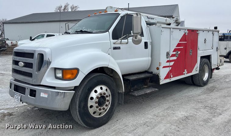 2007 Ford F750 utility / service truck - FG1549