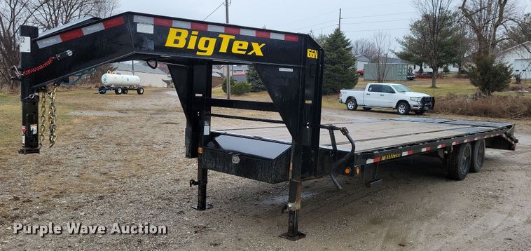 2022 BigTex 16GN equipment trailer - NO9872