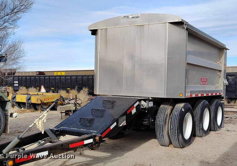 2015 Truck Equipment Service Co Cornhusker 800 end dump pup trailer - DT0852