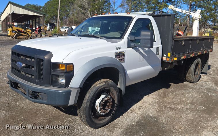 2008 Ford F450 Super Duty XL flatbed truck - DU2678