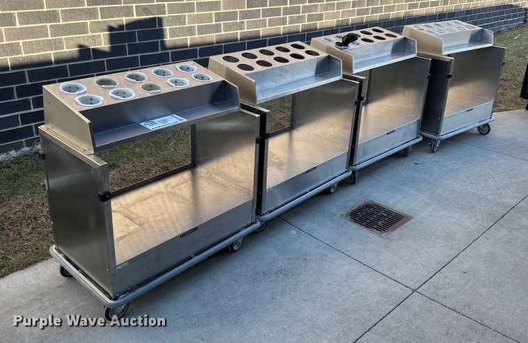 (4) Lakeside silverware carts - EA2248