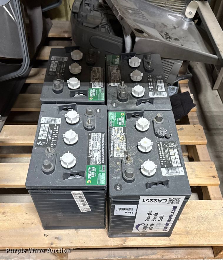 (4) Napa 8144 golf cart batteries - EA2251