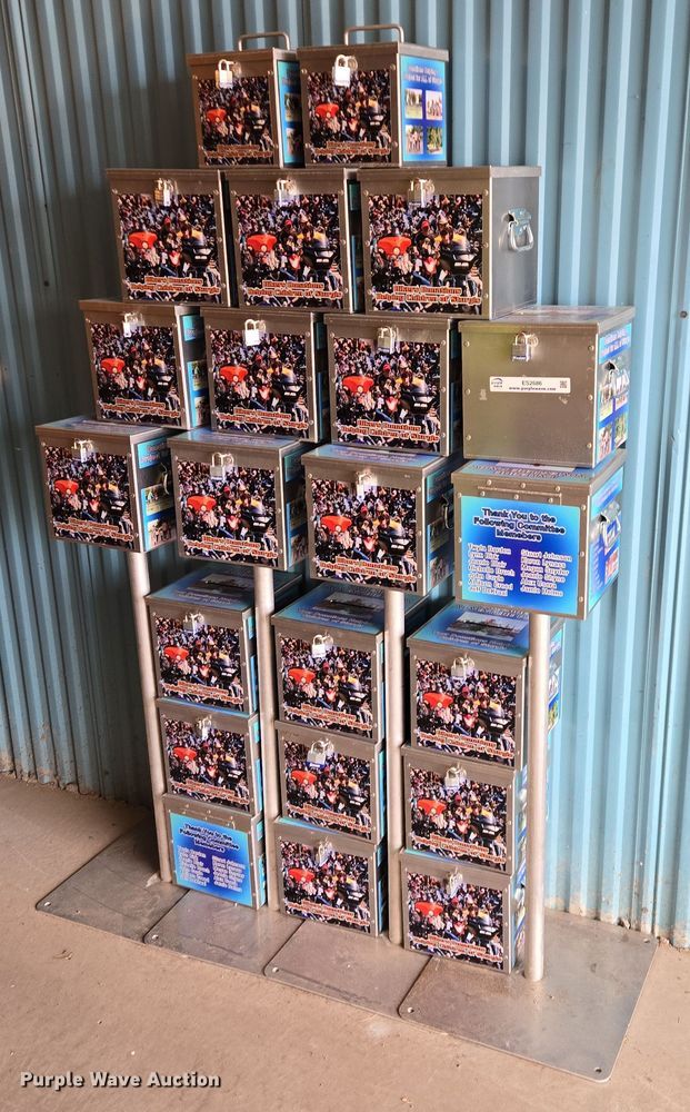 (22) metal donation boxes - ES2686