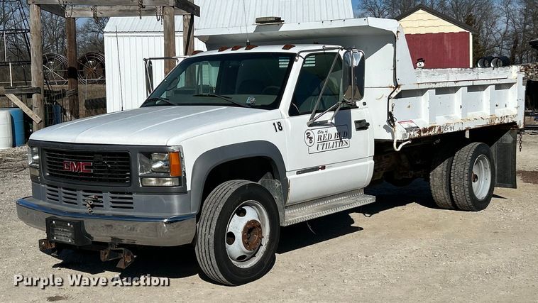2001 GMC Sierra 3500HD SL dump bed pickup truck - ET6905