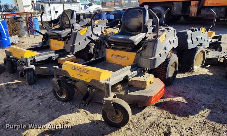 (2) Cub Cadet Z Force L ZTR lawn mowers - IH9405