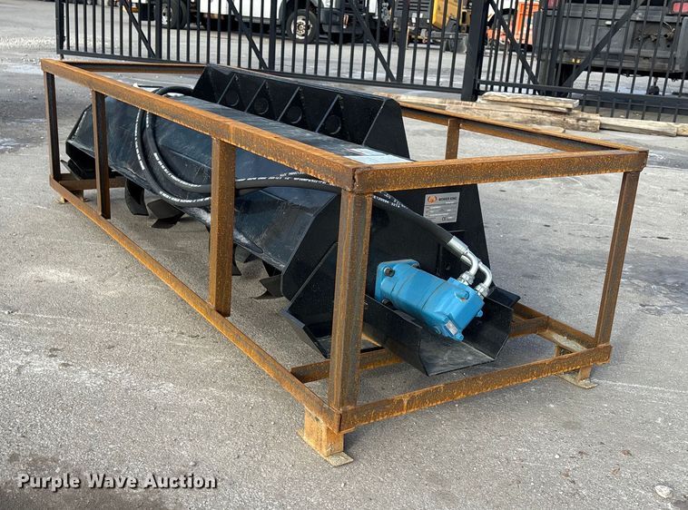 2025 Mower King ECSSTR072 skid steer hydraulic tiller - FG2616