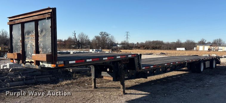 2012 Transcraft DTL-2100 drop deck equipment trailer - EV2663