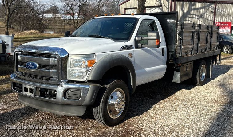 2011 Ford F550 Super Duty flatbed truck - ED2471