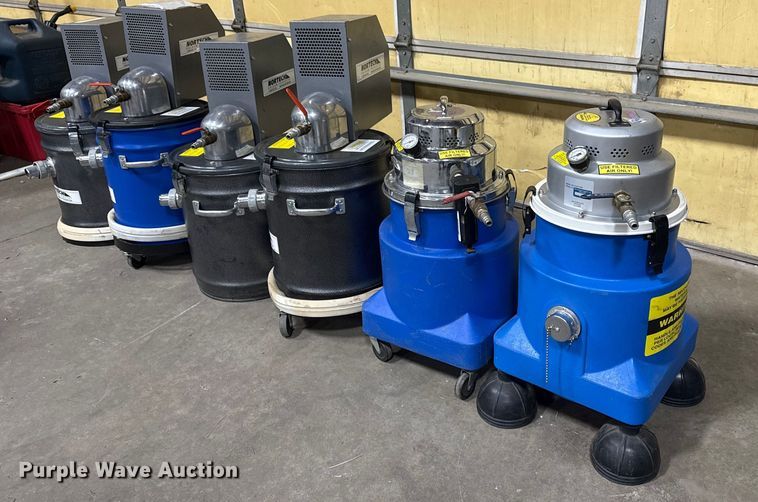 (6) air operated HEPA vacuums  - EU4031
