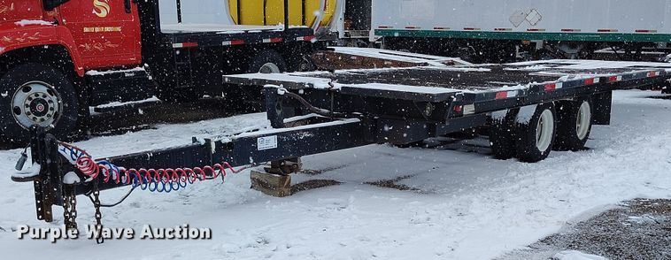 1986 Wisconsin DT20 tilt deck equipment trailer - DT0875