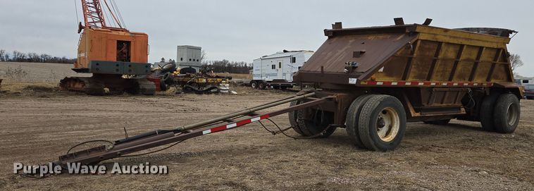 1980 Fruehauf bottom dump pup trailer - EB1232