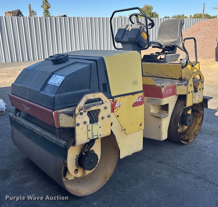 2003 Dynapac CC122 double drum vibratory roller - FH7504