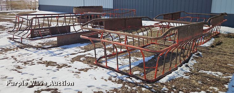 (4) Hay Monster round bale feeders - EO4973