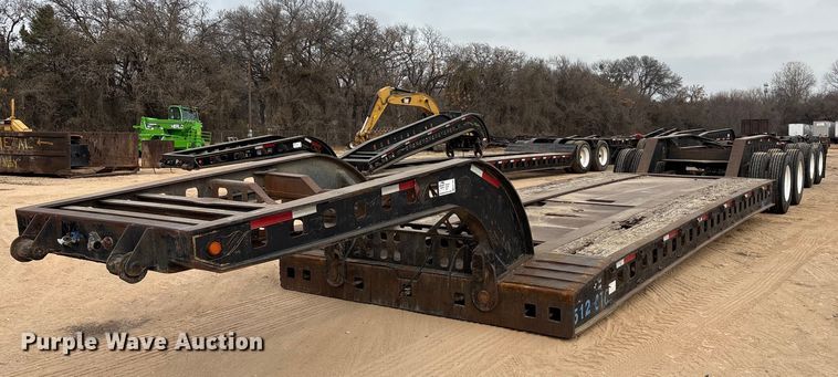 1883 Siebert 80T9A16WR lowboy equipment trailer - EE1403