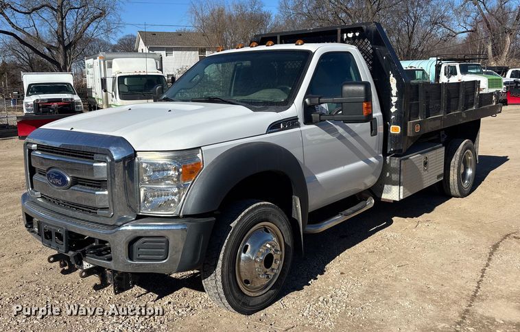2014 Ford F450 dump flatbed truck - FO3570