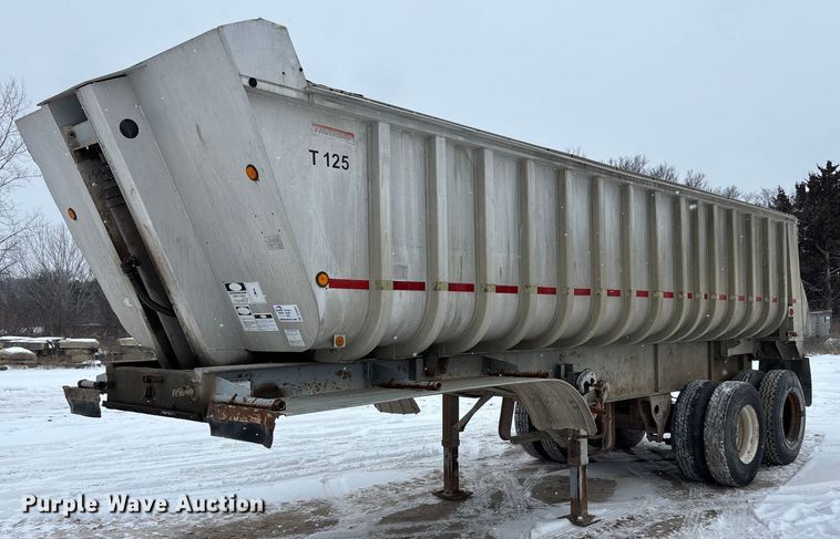 1989 Fruehauf end dump trailer - DU6997