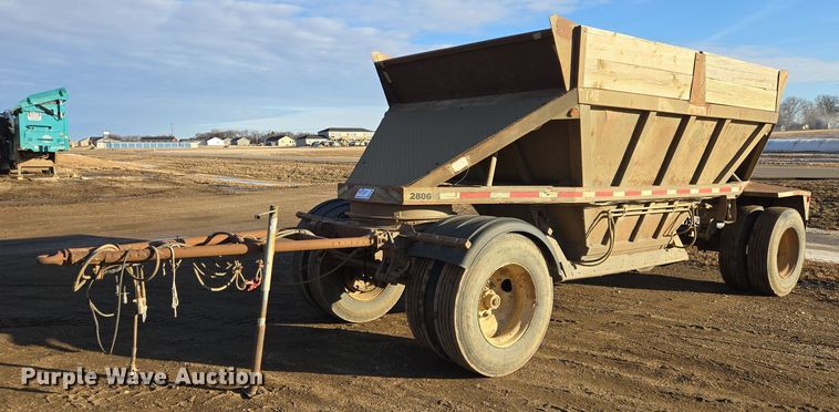 1986 Gallaty bottom dump pup trailer - EB1296