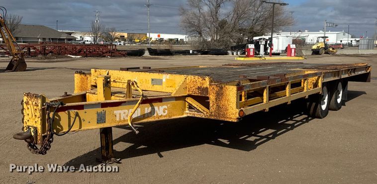 2001 Trail King TKT 20-2800 tilt deck equipment trailer - ET4458
