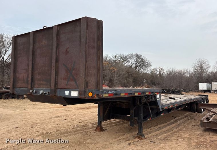 1986 Aztec drop deck equipment trailer - FK2529