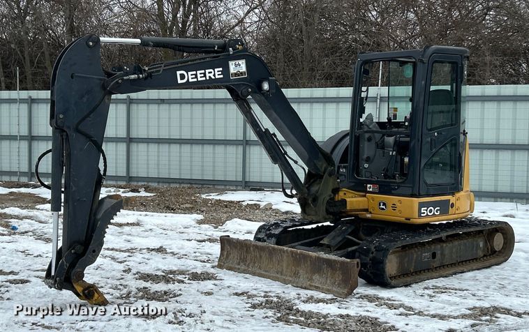 2015 John Deere 50G mini excavator - YA2225