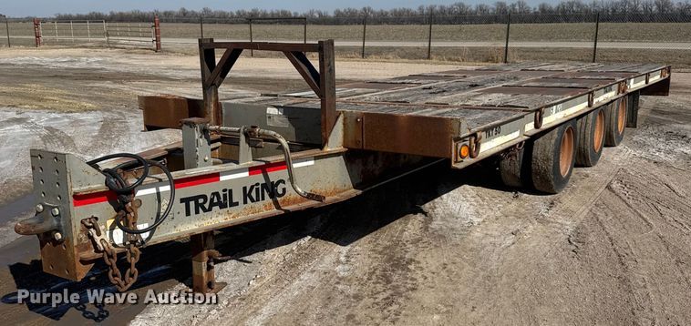 2005 Trail King TKT50 tilt deck equipment trailer - ET1542