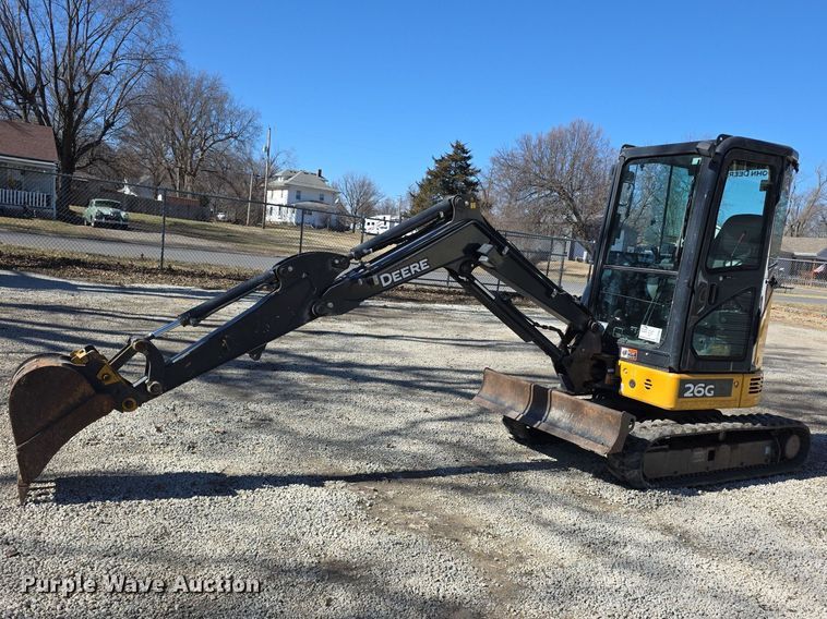 2017 John Deere 26G mini excavator - FI0882