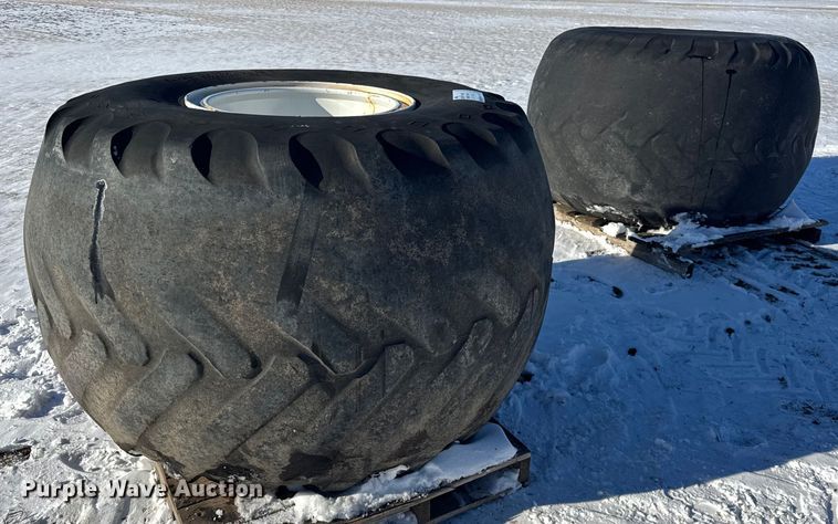 (2) Goodyear flotation tires and wheels - EF2340