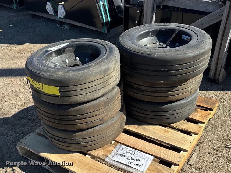 (6) 25.5x8-14 tires and wheels - FB0858