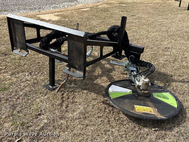 2025 Greentec RI82 skid steer fence row mower - ES8612