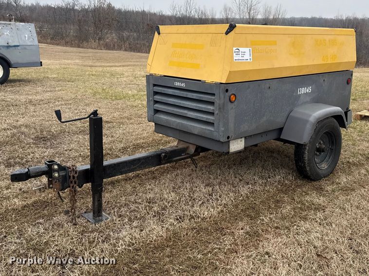 2013 Atlas Copco XAS185 air compressor - DQ4360