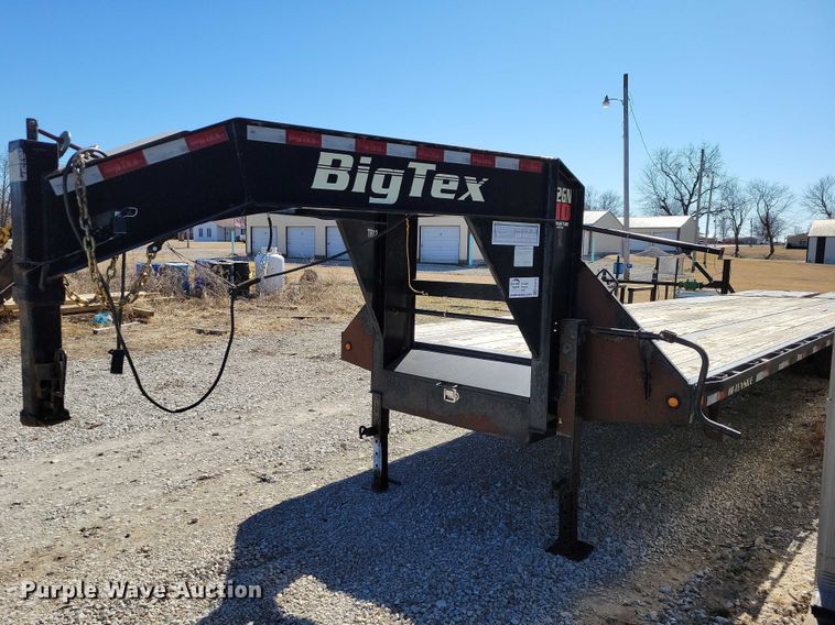 2016 Big Tex 22GN HD equipment trailer - EA2870