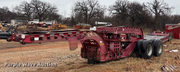1986 Siebert lowboy equipment trailer - EE0097