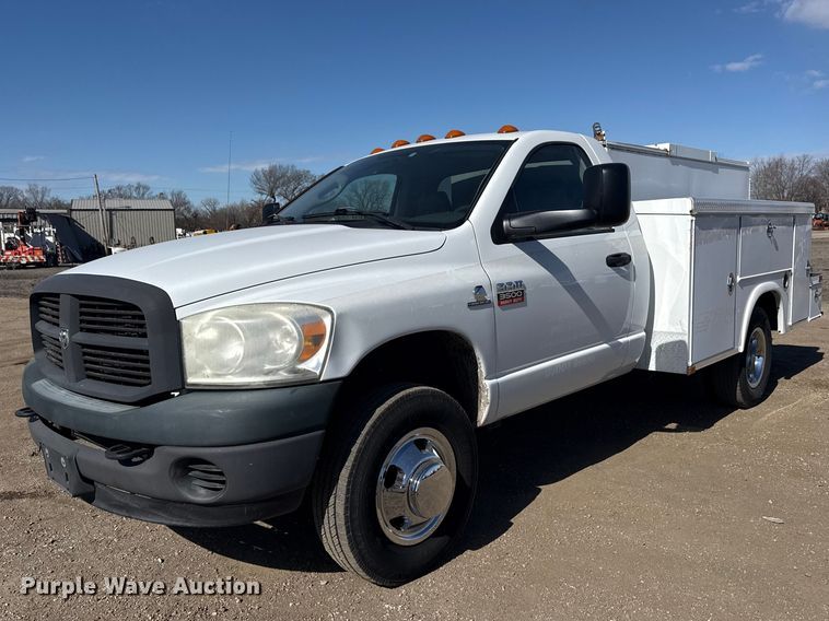 2009 Dodge Ram 3500 utility bed pickup truck - EG2123