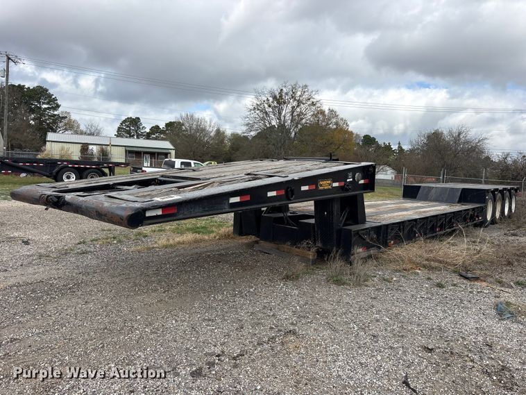 2015 True Texan Mfg lowboy equipment trailer - ES8635