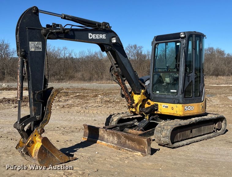 2012 John Deere 50D mini excavator - FB3068